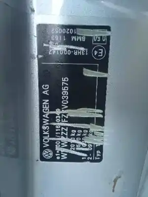 Veículo de Sucata volkswagen eos (1f7) 2.0 tdi do ano 2007 alimentado bmm