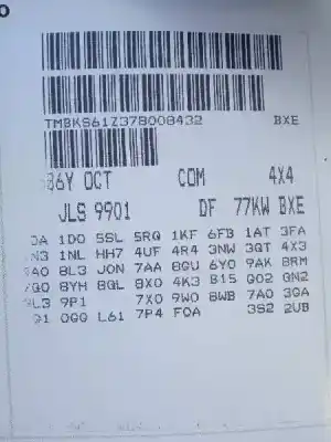 Sloopvoertuig skoda octavia combi (1z5) trend van het jaar 2006 aangedreven bls