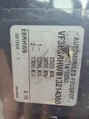 Veículo de Sucata peugeot 807 st pack do ano 2005 alimentado rhw