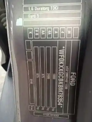 Scrapping Vehicle ford focus lim. (cb8) trend of the year 2012 powered t3da