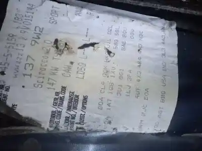 Veículo de Sucata volkswagen scirocco iii (137, 138) 2.0 tfsi do ano 2008 alimentado cawb