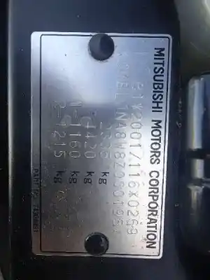 Veículo de Sucata mitsubishi grandis (na0w) 2.0 di-d inform do ano 2007 alimentado bsy