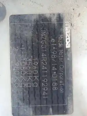 Veículo de Sucata mazda 6 berlina (gg) 2.0 crtd 136 active do ano 2003 alimentado rf