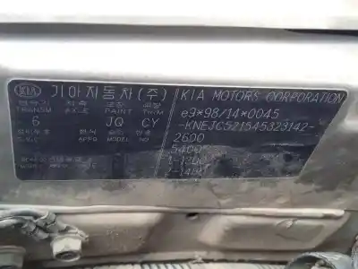 Scrapping Vehicle kia sorento i (jc) 2.5 crdi of the year 2004 powered d4cb