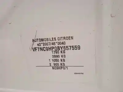 Scrapping Vehicle citroen c4 lim. seduction of the year 2012 powered 9hp