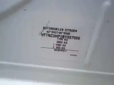 Scrapping Vehicle citroen c4 lim. seduction of the year 2012 powered 9hp