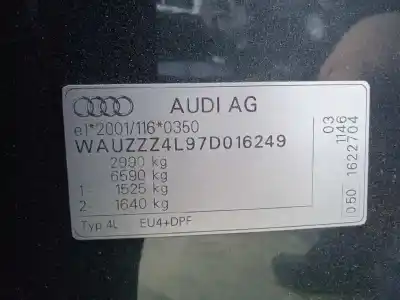 Здавання транспортного засобу audi q7 (4l) 3.0 tdi року 2006 потужний bug