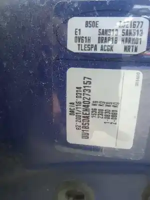 Veículo de Sucata dacia sandero básico do ano 2008 alimentado k7j710