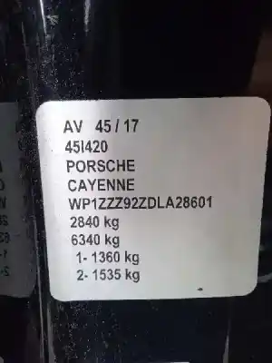 Утилизация автомобиля porsche cayenne (typ 92aa) diesel platinum edition года 2012 питание crca