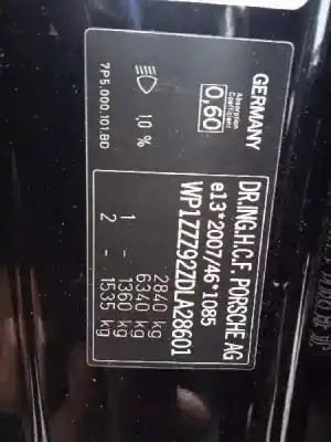 Утилизация автомобиля porsche cayenne (typ 92aa) diesel platinum edition года 2012 питание crca