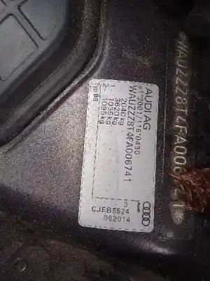 Veículo de Sucata audi a5 sportback (8t) 1.8 tfsi (125kw) do ano 2014 alimentado cjeb