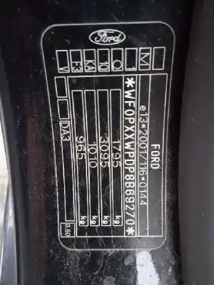 Véhicule à la ferraille ford focus lim. (cb4) trend de l'année 2008 alimenté g8db