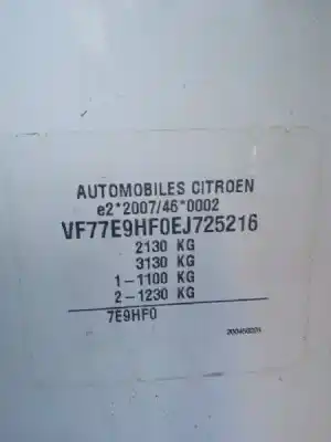 Veículo de Sucata citroen berlingo xtr 1.6 hdi 92 do ano 2014 alimentado 9hf