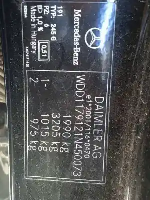 Здавання транспортного засобу mercedes-benz clase cla (w117) 1.5 cdi cat року 2016 потужний 607951