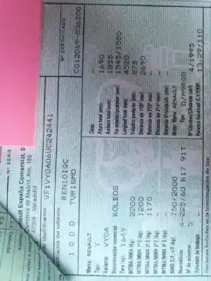 Vehicul casat RENAULT KOLEOS I M9R856 al anului 2008 alimentat M9R856