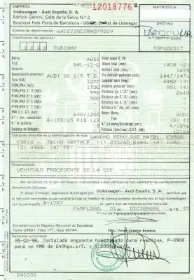 Veículo de Sucata audi 80 b4 sedán (8c2) 1.9 tdi do ano 1994 alimentado 1z