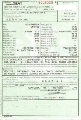 Veicolo di demolizione volkswagen passat b3/b4 (3a2, 35i) 1.8 dell'anno 1991 alimentato abs,adz,rp