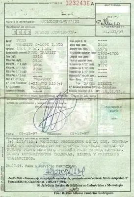 Veicolo di demolizione ford transit furgón (e_ _) 2.5 tdi (eal, eas) dell'anno 1998 alimentato 4eb,4ec