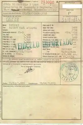 Veículo de Sucata peugeot j5 (280) 2.5 diesel do ano 1991 alimentado 