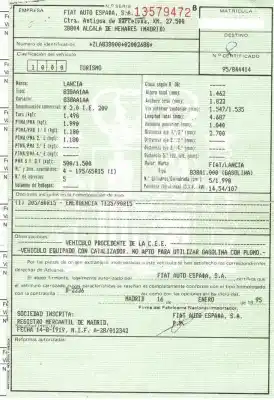 Veicolo di demolizione lancia k 2.0 g 838a1.000 dell'anno 1995 alimentato g-838a1.000