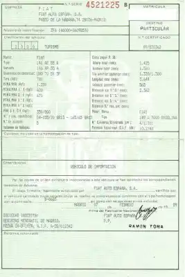 Veículo de Sucata fiat uno (146_) 70 1.3 do ano 1989 alimentado 149 a 7000