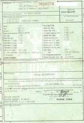 Scrapping Vehicle fiat ducato caja/chasis (290_) 2.5 d of the year 1989 powered b144,67