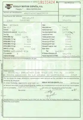 Sloopvoertuig nissan almera i hatchback (n15) 2.0 d van het jaar 1999 aangedreven cd20