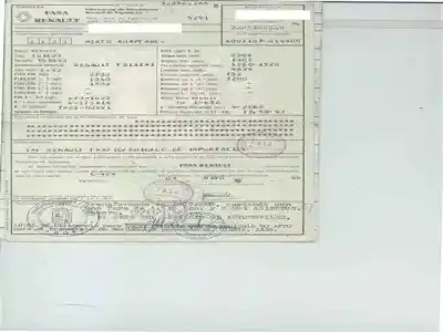 Veículo de Sucata renault trafic 2.1 d do ano 1988 alimentado d-852