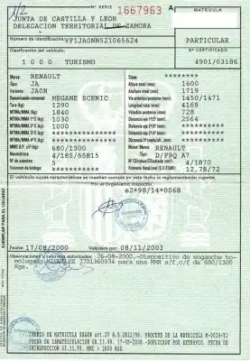 Утилизация автомобиля renault                                            megane scenic (ja0/1_)                                                                                                                                                                                                                                     1.9 dti (ja0n) года 1999 питание f9q 730,f9q 734