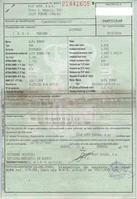 Veículo de Sucata alfa romeo 146 (930_) 1.9 jtd (930.b4b) do ano 2000 alimentado ar 32302