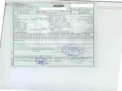 Veículo de Sucata ford focus 1.6g/fyda do ano 1998 alimentado g/fyda