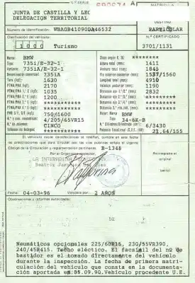 Veículo de Sucata bmw 7 (e32) 735 i, il do ano 1990 alimentado m30 b34 (346kb)