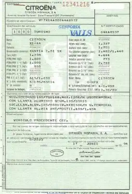Утилизация автомобиля citroen xantia (x1_, x2_) 2.0 i года 1994 питание g-rfx