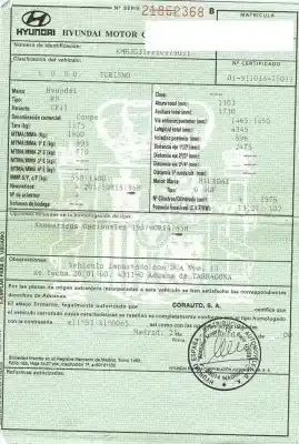 Veículo de Sucata hyundai coupe i (rd) 2.0 16v do ano 2000 alimentado g4df,g4gf