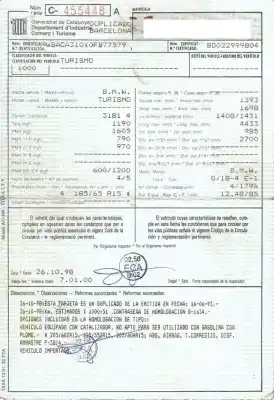 Veículo de Sucata bmw 318 1.8 g /18-4e-1 4p do ano 1993 alimentado g/18-4 e-1