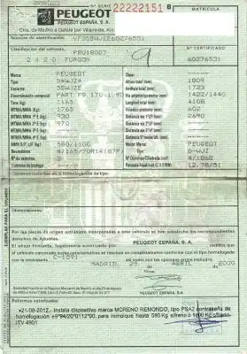 Утилизация автомобиля peugeot                                            partner combispace (5f)                                                                                                                                                                                                                                    1.9 d                                                                                                                                                                                                                                                      года 2000 питание d-wjz
