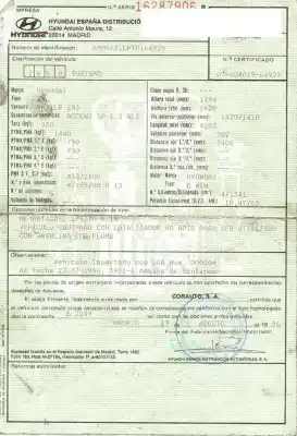 Vehicul casat hyundai accent i (x-3) 1.3 i 12v al anului 1996 alimentat g4eh