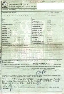 Утилизация автомобиля iveco                                              daily                                                                                                                                                                                                                                                      2.8 d 29l11 года 2001 питание d-8140.43c
