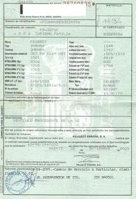 Veículo de Sucata peugeot 307 sw (3h) 2.0 hdi 110 do ano 2003 alimentado d-rhs