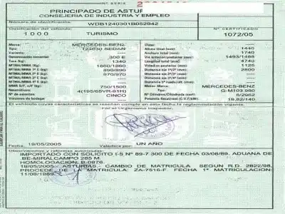 Sloopvoertuig mercedes-benz 300 3.0 g -m103.980automatico van het jaar 1989 aangedreven g-m103.980