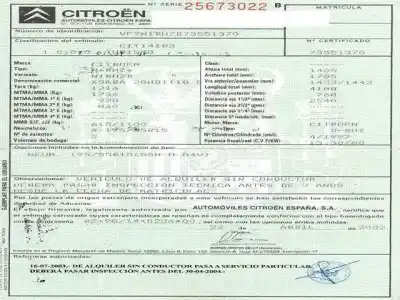 Veículo de Sucata citroen xsara 2.0 dti -hdi - rhz do ano 2002 alimentado d-rhz