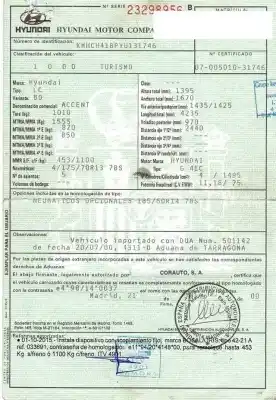 Veículo de Sucata hyundai accent ii (lc) 1.5 do ano 2000 alimentado g4ec-g