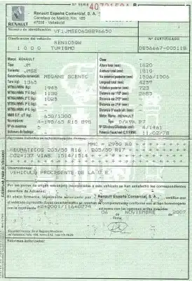 Утилизация автомобиля renault scénic ii (jm0/1_) 1.5 dci (jm1e, jm16) года 2007 питание k9k 732,k9k 734