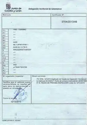 Здавання транспортного засобу audi a4 b5 avant (8d5) 1.9 tdi року 1996 потужний d/afn