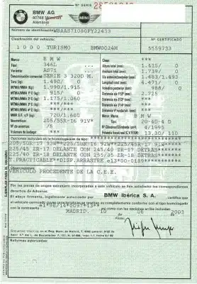 Scrapping Vehicle bmw 3 (e46) 320 d of the year 2003 powered 20-4d-4d