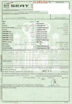 Утилизация автомобиля seat cordoba (6l2) 1.9 tdi года 2004 питание atd,axr,bmt