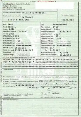 Утилизация автомобиля opel corsa c (x01) 1.3 cdti (f08, f68) года 2004 питание d-z13dt
