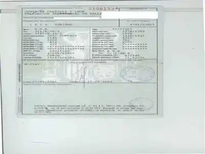 Sloopvoertuig bmw 3 compact (e36) 316 i van het jaar 1995 aangedreven m43 b16 (164e2)