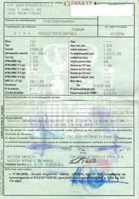 Утилизация автомобиля fiat doblo monospace (119_, 223_) 1.9 jtd года 2009 питание 223 a7.000,223 b1.000