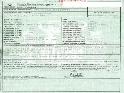 Утилизация автомобиля renault scénic ii (jm0/1_) 1.5 dci (jm1e, jm16) года 2005 питание d/k9k p7